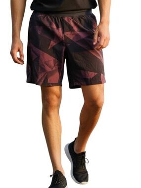 Lululemon T.H.E. Short Men’s Athletic 9” Inseam Camo Red/Black Linerless Sz M